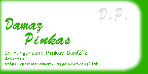 damaz pinkas business card